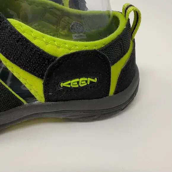 Keen Newport H2 Sandals Big Kids 6 Black Neon Green Hiking Sandals EUC - Picture 7 of 13